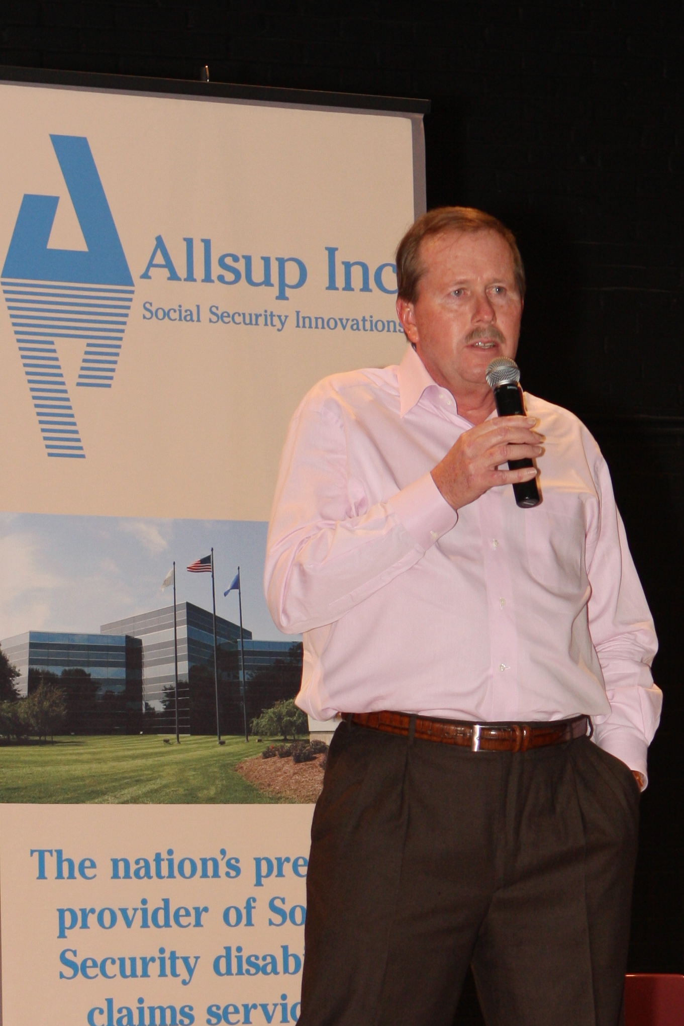 Jim Allsup presenting and speaking